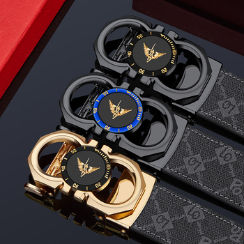 Мъжки колан King Paul от естествена кожа 2024 Нов висок клас моден колан за мъже и млади хора, модерен ежедневен колан за панталони