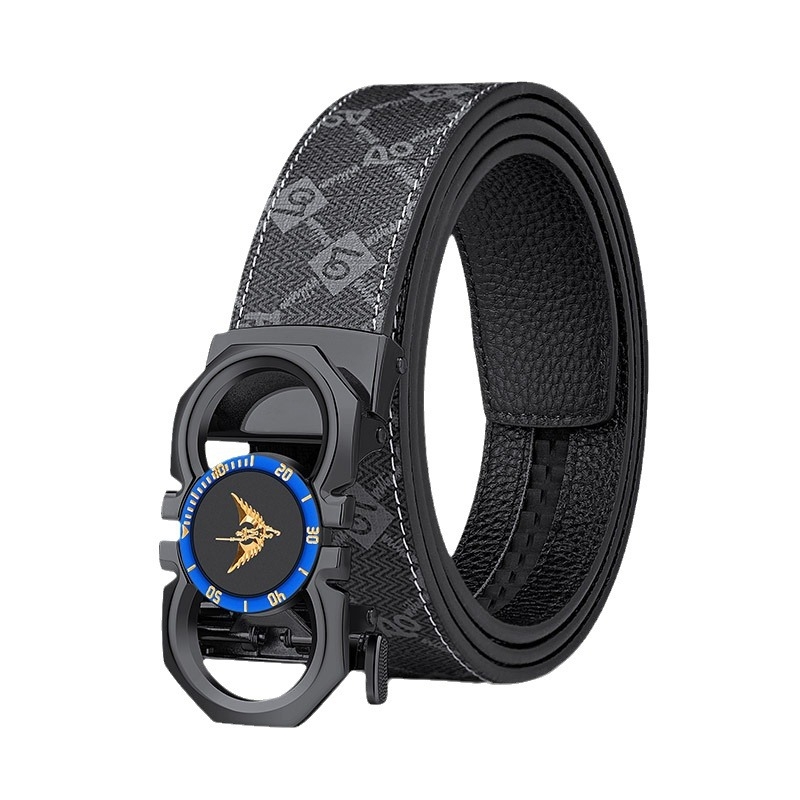 Мъжки колан King Paul от естествена кожа 2024 Нов висок клас моден колан за мъже и млади хора, модерен ежедневен колан за панталони