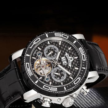 Boyzhe-Hanwei stiilne meeste käekell, moodne mehaaniline käekell, multifunktsionaalne meeste käekell, mehaaniline käekell, vabaaja meeste käekell