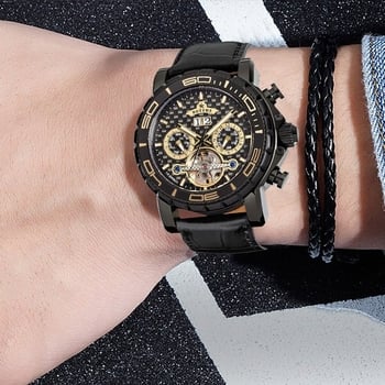 Boyzhe-Hanwei stiilne meeste käekell, moodne mehaaniline käekell, multifunktsionaalne meeste käekell, mehaaniline käekell, vabaaja meeste käekell