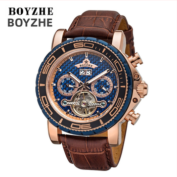 Boyzhe-Hanwei stiilne meeste käekell, moodne mehaaniline käekell, multifunktsionaalne meeste käekell, mehaaniline käekell, vabaaja meeste käekell