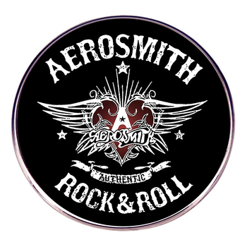 „Aerosmith Smith“ erdvėlaivio sagė, „Ironsmith“ roko grupės ženklelis, lydinio metalo ženklelis