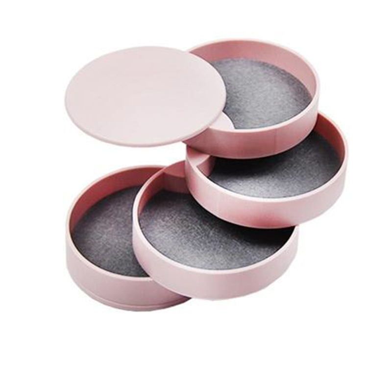 Kūrybinga dulkėms atspari besisukanti papuošalų dėžutė su dangteliu, namų žiedas, karoliai, apyrankė, laikrodis, papuošalai, papuošalų laikymo dėžutė, didmeninė prekyba