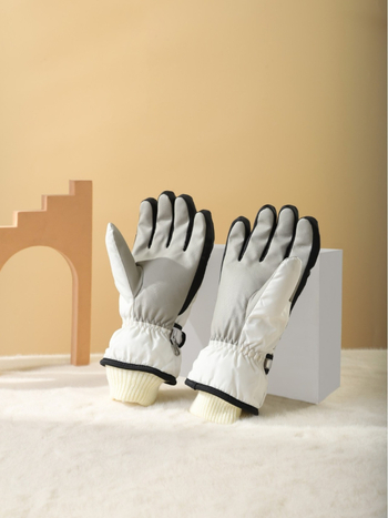 Γάντια σκι ποδηλασίας ζεστές ανδρικές, ανθεκτικές στο κρύο, χειμερινές, γάντια ποδηλασίας για μαθητές με επένδυση fleece, αντιανεμικά και αδιάβροχα, με οθόνη αφής