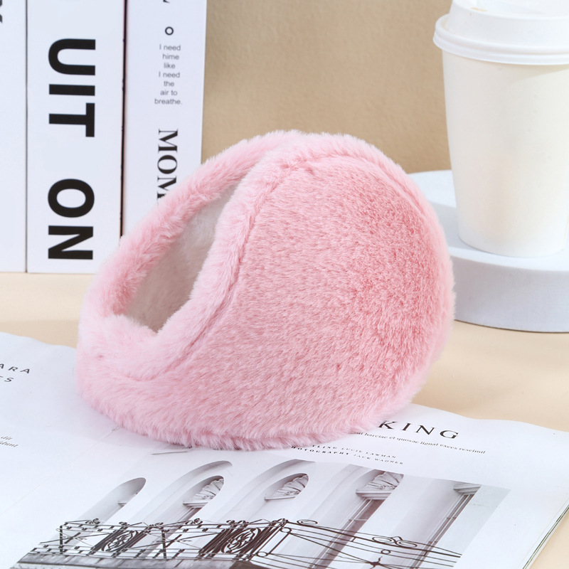 Vilnonės pamušalo sustorintos pliušinės šiltos ausinės. Žieminės ausų apsaugos vyrams ir moterims. Šiltos, vientisos spalvos, pliušinės studentų ausinės, atsparios šalčiui, nešiojamos iš galo.