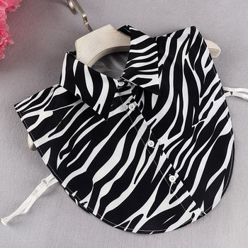 Νέο ιαπωνικό και κορεάτικο μοντέρνο γυναικείο αντιρυτιδικό πουκάμισο με ψεύτικο γιακά από σιφόν, χονδρικής πώλησης