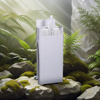 Λεπτό κουτί τσιγάρων με 20 τεμάχια, εξαιρετικά λεπτό φορητό, αυτόματο αναδυόμενο κουτί τσιγάρων από κράμα αλουμινίου, ανθεκτικό στην υγρασία, μεταλλικό κουτί τσιγάρων για άνδρες