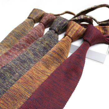 Ρετρό Βρετανικό Casual Ανδρικό Φόρεμα με Πλεκτό Γραβάτα σε Σχήμα Βέλους, Μονόχρωμο, Επαγγελματικό, Μαλλί, Γραβάτα