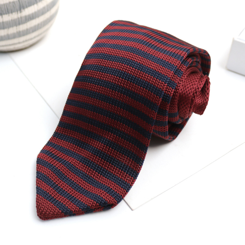 Ρετρό Βρετανικό Casual Ανδρικό Φόρεμα με Πλεκτό Γραβάτα σε Σχήμα Βέλους, Μονόχρωμο, Επαγγελματικό, Μαλλί, Γραβάτα