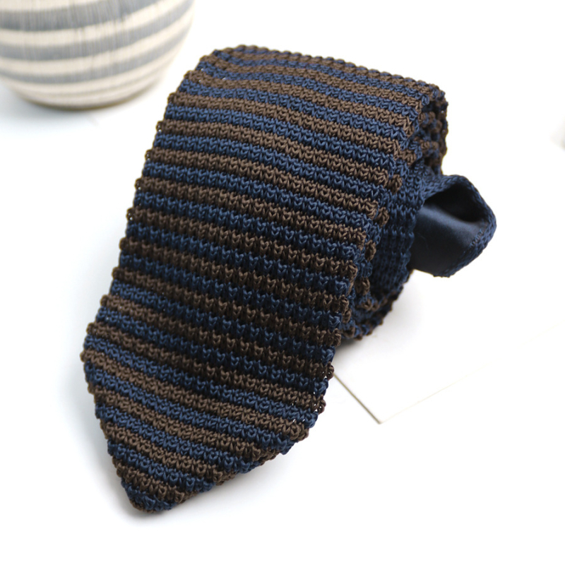 Ρετρό Βρετανικό Casual Ανδρικό Φόρεμα με Πλεκτό Γραβάτα σε Σχήμα Βέλους, Μονόχρωμο, Επαγγελματικό, Μαλλί, Γραβάτα