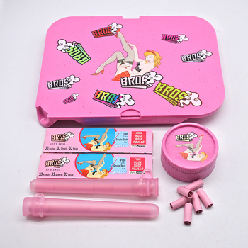 Pārrobežu karsti pārdodama bioloģiski noārdāma krāsu manuāla cigarešu paplātes paplāte, cigarešu dzirnaviņas, kas piemērotas divslāņu plastmasas dzirnaviņām