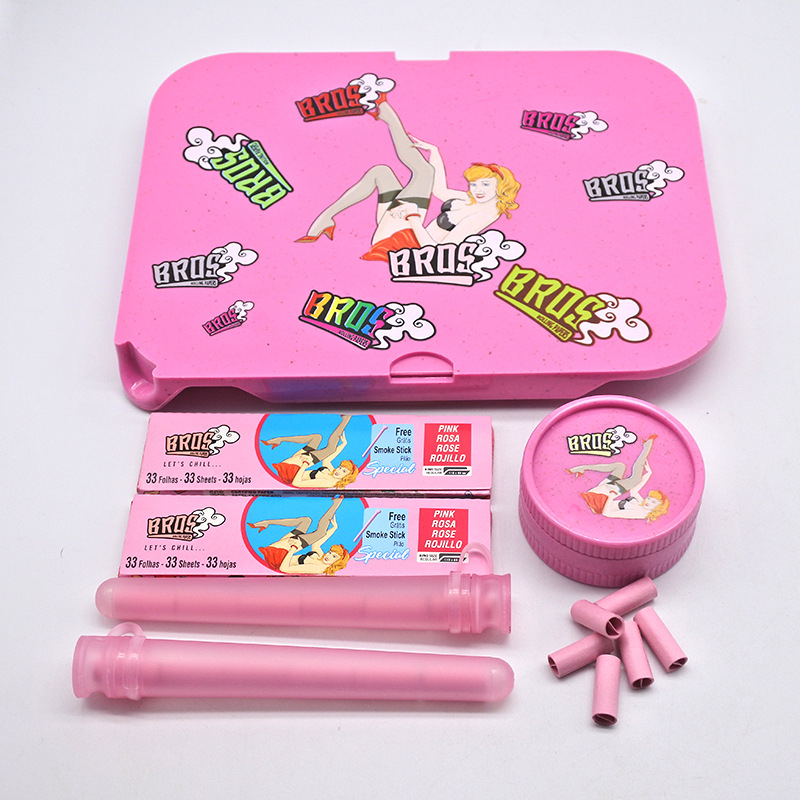 Pārrobežu karsti pārdodama bioloģiski noārdāma krāsu manuāla cigarešu paplātes paplāte, cigarešu dzirnaviņas, kas piemērotas divslāņu plastmasas dzirnaviņām