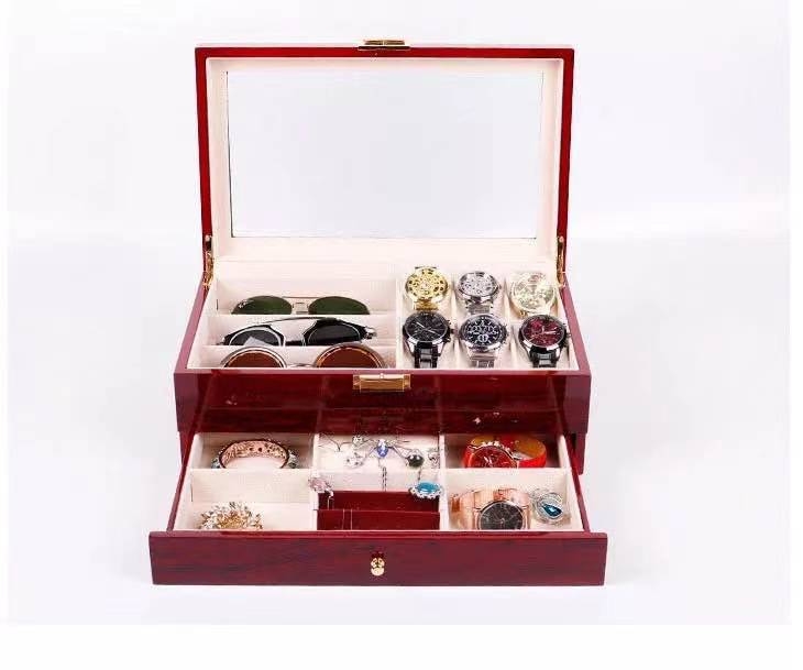 Taškinis tiekimas 6 10 12 20 24 laikrodžių dėžutė Laikrodžių laikymo dėžutė Laikrodžių dovanų dėžutė PU laikrodžių dėžutė