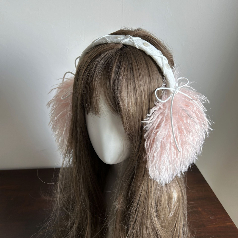 Fabrică toamna și iarna noi pliabile imitație de lână de plajă mărită caldă căști de protecție pentru urechi la modă cool Y2K punk nișă pungi pentru urechi