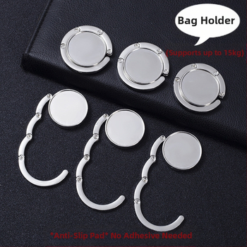 Λευκό πρακτικό κρυστάλλινο μπρελόκ με γάντζο, προσαρμόσιμη τσάντα γραφείου, κρεμαστή τσάντα με λογότυπο, πτυσσόμενη φορητή αυτοκόλλητη κόλλα χαρτιού