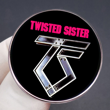 Broșă Twisted Sister, insignă din aliaj, insignă muzicală americană metal rock