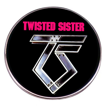 Broșă Twisted Sister, insignă din aliaj, insignă muzicală americană metal rock