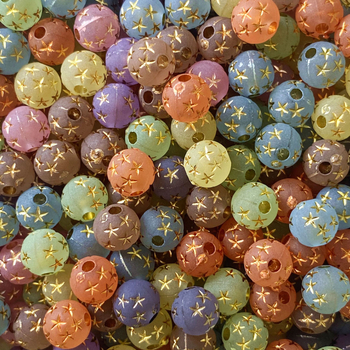 Ακρυλικές διαφανείς παγωμένες χάντρες αστέρι diy βραχιόλι κολιέ αξεσουάρ κοσμημάτων χειροποίητες χάντρες από υλικό με χάντρες χονδρικής