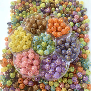 Ακρυλικές διαφανείς παγωμένες χάντρες αστέρι diy βραχιόλι κολιέ αξεσουάρ κοσμημάτων χειροποίητες χάντρες από υλικό με χάντρες χονδρικής