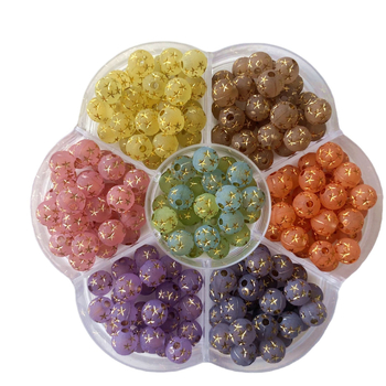 Ακρυλικές διαφανείς παγωμένες χάντρες αστέρι diy βραχιόλι κολιέ αξεσουάρ κοσμημάτων χειροποίητες χάντρες από υλικό με χάντρες χονδρικής