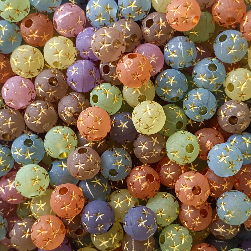 Ακρυλικές διαφανείς παγωμένες χάντρες αστέρι diy βραχιόλι κολιέ αξεσουάρ κοσμημάτων χειροποίητες χάντρες από υλικό με χάντρες χονδρικής