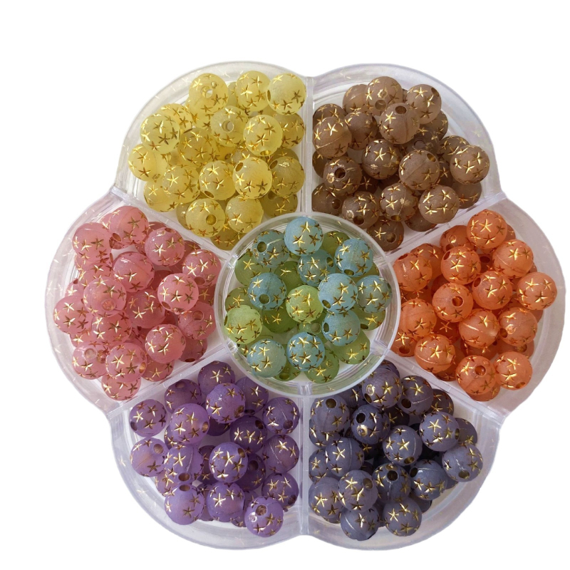 Ακρυλικές διαφανείς παγωμένες χάντρες αστέρι diy βραχιόλι κολιέ αξεσουάρ κοσμημάτων χειροποίητες χάντρες από υλικό με χάντρες χονδρικής