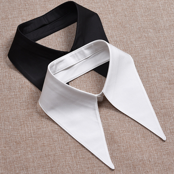Γυναικείο κολάρο με μεγάλο γιακά, ψεύτικο γιακά, κομψό γιακά πουκαμίσου, αφαιρούμενο, αξεσουάρ για την εβδομάδα μόδας, μοντέρνο, all-match λευκό