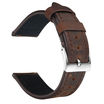 Χονδρικό Δερμάτινο Ρολόι Crazy Horse με Μυτερή Ουρά 18 19 20 21 22 24mm Vintage Δερμάτινο Βραχιόλι Ουδέτερο