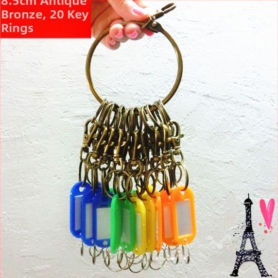Ρετρό μπρελόκ με παχύρρευστο μπρελόκ, δαχτυλίδι κλειδιού, μεγάλη μπρελόκ, αποθήκη αυτοκινήτου, ξενοδοχείο, αποθήκευση κλειδιών ιδιοκτήτη