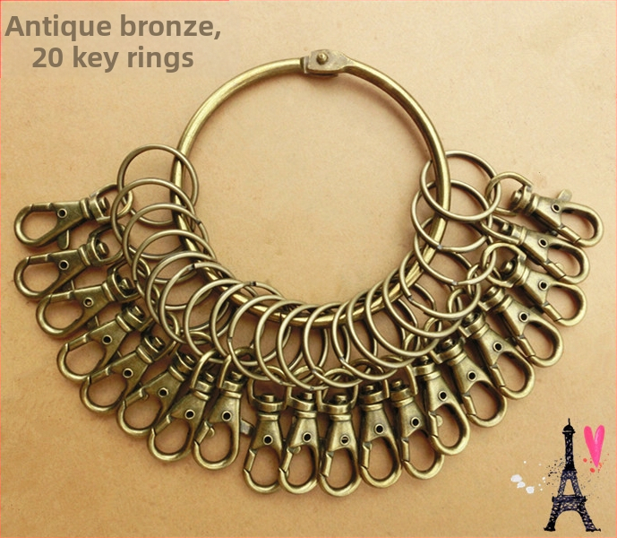 Ρετρό μπρελόκ με παχύρρευστο μπρελόκ, δαχτυλίδι κλειδιού, μεγάλη μπρελόκ, αποθήκη αυτοκινήτου, ξενοδοχείο, αποθήκευση κλειδιών ιδιοκτήτη