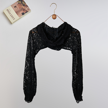 Το νέο εσωτερικό και εξωτερικό με δαντελένιο καπέλο με ψεύτικο γιακά