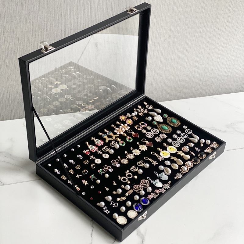 Ehtekarp Sirgete Nööpnõeltega Kõrvarõngad Ehted Sisseehitatud Auguga Käsnakarp Suure Mahtuvusega Pross Märgi Hoiustamine Viimistlus