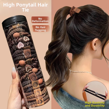 Plaukų juosta, plaukų virvė, moteriška suaugusiųjų 2024 m. nauja plaukų juosta, „Ponda Tail“, elastinga, patvari guminė juosta, galvos juosta, galvos apdangalas