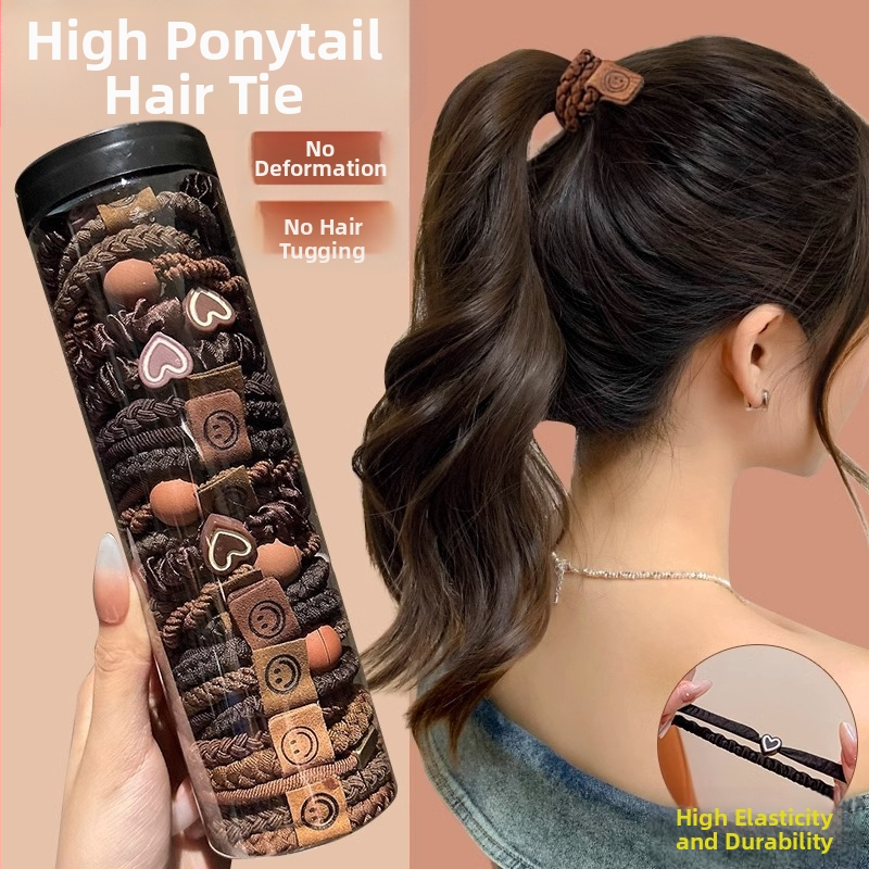Plaukų juosta, plaukų virvė, moteriška suaugusiųjų 2024 m. nauja plaukų juosta, „Ponda Tail“, elastinga, patvari guminė juosta, galvos juosta, galvos apdangalas