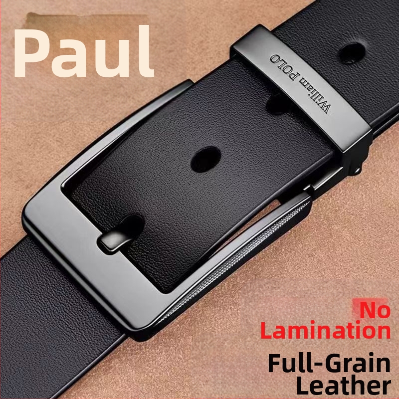 Ζώνη Ανδρών Paul Pin με Αγκράφα, Νέα, Γνήσια Δερμάτινη, Casual, Παντελόνι, Επαγγελματική, για Νέους και Μεσήλικες, από Δέρμα Βοδιού