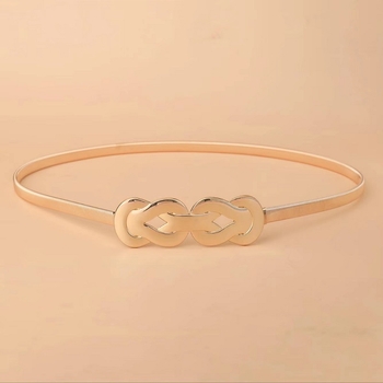 Novi elastični tanki remen za žene iz 2025., svestrani steznik za struk suknje s metalnim lancem i zlatnim ukrasnim lancem za struk