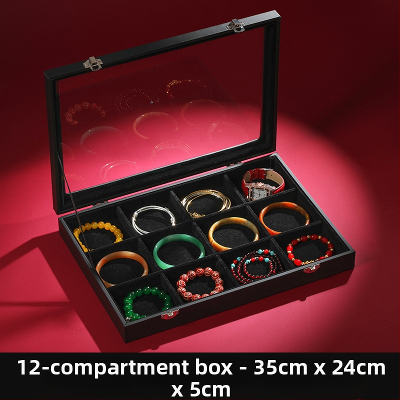 Didelės talpos papuošalų laikymo dėžutė Papuošalų dėžutė Papuošalų demonstracinė dėžutė Auskarai Auskarai, karoliai, apyrankės Žiedų dėžutė