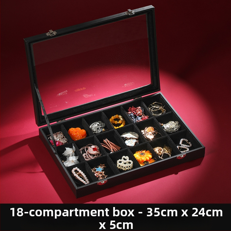 Didelės talpos papuošalų laikymo dėžutė Papuošalų dėžutė Papuošalų demonstracinė dėžutė Auskarai Auskarai, karoliai, apyrankės Žiedų dėžutė