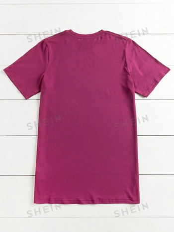 Dámske letné ležérne tričko Shein Relaxiva Plus Size s krátkym rukávom