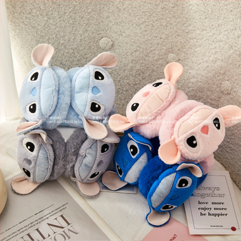 Χειμερινά παιδικά κινούμενα σχέδια Stitchai ζεστές ωτοασπίδες βελούδινο μανίκι αυτιών ανθεκτικό στο κρύο αντιψυκτικό παχύρρευστο αυτί ζεστό προστατευτικό αυτιών τσάντα αυτιών