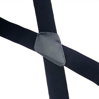 Черен, еластичен, неутрален, с четири щипки, мъжки и дамски панталон, регулируем тиранти