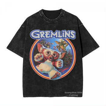 Išplauti marškinėliai Gremlin 84 marškinėliai Gizmo 80s Kalėdinis filmas