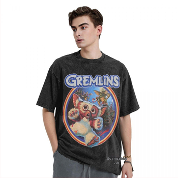 Πλυμένο μπλουζάκι Gremlin 84 T-Shirts Gizmo 80s Χριστουγεννιάτικη ταινία