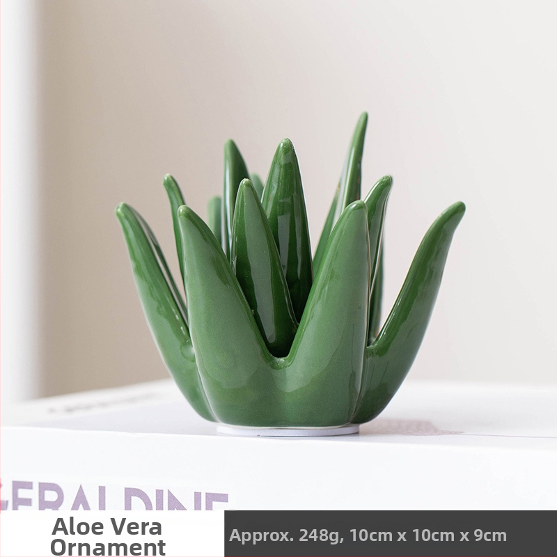 Põhjamaade keraamiline kaktus-aaloe sõrmus ehted kõrvarõngad hoiustamine kodu õppelaud kaunistused käsitöö