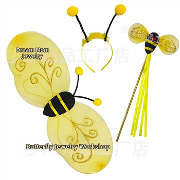 Διασυνοριακά Νέα Προϊόντα Εργοστάσιο σε απόθεμα Κίτρινη στολή με φτερά μέλισσας Προμήθειες Φεστιβάλ Παράστασης