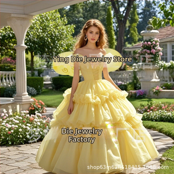 Διασυνοριακά Νέα Προϊόντα Εργοστάσιο σε απόθεμα Κίτρινη στολή με φτερά μέλισσας Προμήθειες Φεστιβάλ Παράστασης