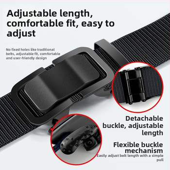 Ζώνη από καμβά για άνδρες με υφή, εξωτερική, στρατιωτική εκπαίδευση, casual, παντελόνι για όλους τους αγώνες, απομίμηση νάιλον, μοντέρνα, αυτόματη ζώνη με αγκράφα