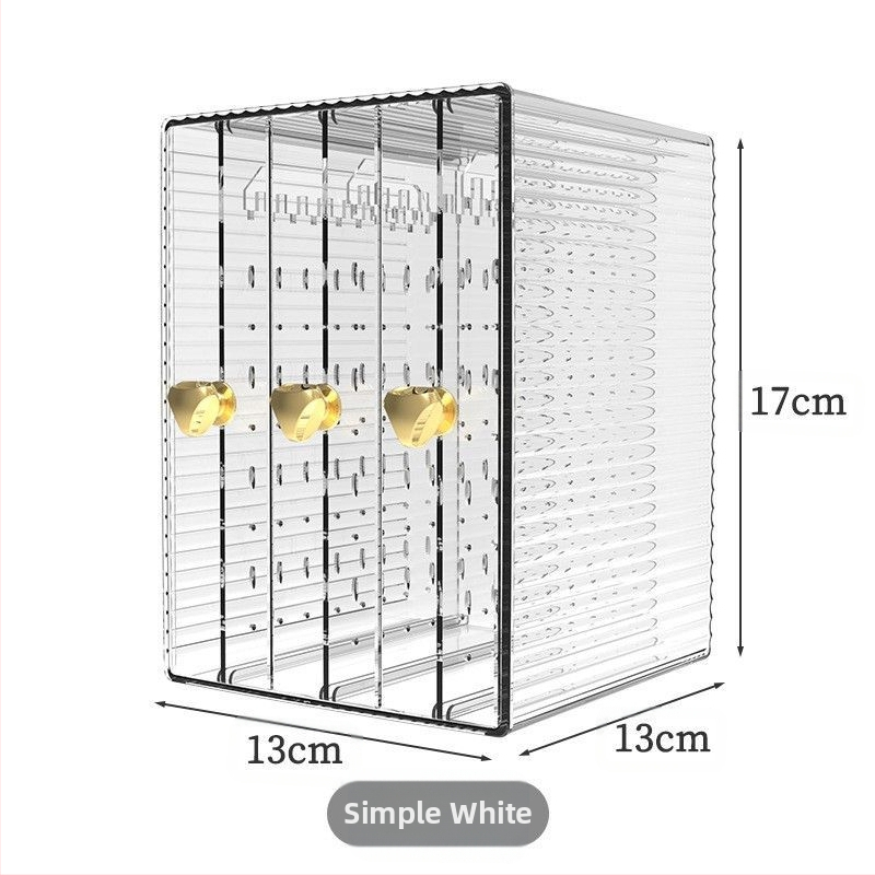 Auskarai Auskarai Auskarai Karoliai Papuošalų laikymo dėžutė Skaidri Didelės talpos Plaukų aksesuarai Tualetinis staliukas Vitrina