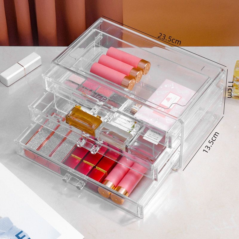 Auskarai Auskarai Auskarai Karoliai Papuošalų laikymo dėžutė Skaidri Didelės talpos Plaukų aksesuarai Tualetinis staliukas Vitrina