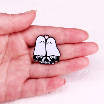 Harry Stiles două fantome muzicale emailate pin fanilor cadou broșă insignă accesorii